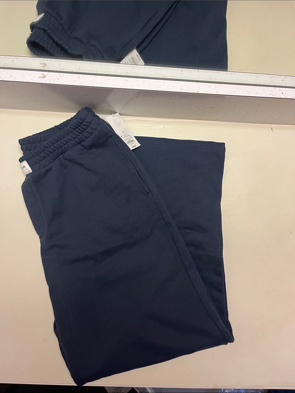 Navy Women's Elastic-Waist Sweatpants